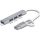 Delock 4 portos vékony USB Hub USB Type-C  vagy USB A-típusú - 3 x USB 2.0 Type-A csatlakozóhüvely + 1 x USB 5 Gbps Type