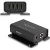 Delock 4 portos USB 2.0 izolátor hub 5 kV izolációval adatvonalakhoz