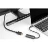 Delock USB-C / Thunderbolt -> DisplayPort 1.4 M/F adapter 0.2m fekete DP Alt Mode, HDR