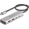 Delock USB 10 Gbps USB Type-C  hub 2 x A-típusú USB csatlakozóval és 2 x USB Type-C  csatlakozóval, valamint egy 35 cm h