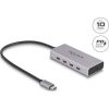 Delock USB 10 Gbps USB Type-C  hub 4 x USB Type-C  anya csatlakozóval és 1 x USB Type-C  PD 85 wattos csatlakozóval, 30