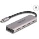 Delock USB 5 Gbps Tetején 4 USB porttal rendelkező USB Type-C  hub USB Type-C  csatlakoztatóval