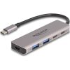 Delock USB 5 Gbps 2 USB Type-C  portos és 2 A-típusú portos hub USB Type-C  csatlakozóval