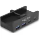 Delock Külső USB 5 Gbps 4 Port Hubon keresztül 2 x A-típusú USB és 2 x USB Type-C -k záró csavarmenettel