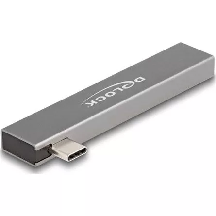 Delock 3 portos vékony USB hub USB Type-C  csatlakoztatóval és 1 x USB 5 Gbps USB Type-C  és 2 x USB 5 Gbps A-típusú