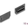 Delock Por elleni védő borítás E-típusú kulcs A USB-hez vagy kulcs B anyához 10 db. Fekete