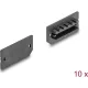 Delock Por elleni védő borítás E-típusú kulcs A USB-hez vagy kulcs B anyához 10 db. Fekete
