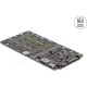 Delock Átalakító M.2 M kulcsos NVMe SSD-ről OCuLink SFF-8612 csatlakozóra és M.2 B kulcsos SATA SSD-ről SATA csatlakozór