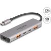Delock USB 10 Gbps Hub 2 A-típusú USB port és 2 USB Type-C  port USB Type-C  csatlakozóval és PD 95 Watt