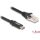 Delock Adapter USB 2.0 Type-C  csatlakozó - 1 x soros RS-232 RJ45 csatlakozó 1,8 m fekete