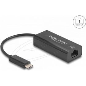 Delock Realtek RTL8152 100Mb/s USB-C RJ45 hálózati adapter