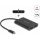 Delock USB Type-C  adapter 2 x DisplayPort 4K 60 Hz-hez DisplayLink  grafikával és USB PD-vel