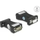 Delock Leválasztó 1 x soros RS-232 D-Sub 9 anya - 1 x soros RS-232 D-Sub 9 apa, TXD, RXD, DTR, DSR, GND 3 kV