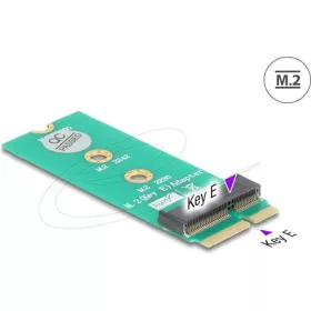   Delock M.2 kulcs E apa - M.2 kulcs E csatlakoztató   port mentesítő és kibővítő adapter