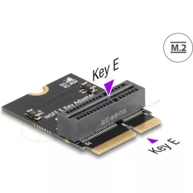   Delock M.2 kulcs E apa - M.2 kulcs E csatlakozó 90 -ban hajlított adapter