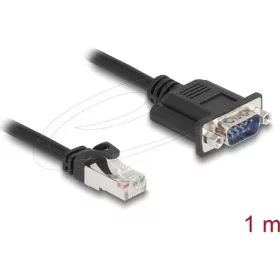   Delock CAN buszos kábel RJ45 apa - D-Sub 9 tűs apa csavarokkal Cat.5e STP 1 m