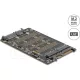 Delock Átalakító M.2 M kulcsos NVMe SSD-ről U.2 csatlakozóra és M.2 B kulcsos SATA SSD-ről SATA csatlakozóra