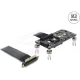 Delock PCI Express 3.0 x4   M.2 M kulcsos adapter ventilátorral és 10 cm-es kábellel