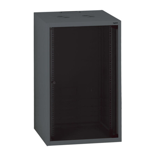 LEGRAND fali rack szekrény 19'' 21U MAG: 1022 SZÉL: 600 MÉLY: 450 antracit egyré
