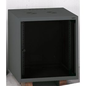   Legrand Rackszekrény - 19" fali kivitel (12U, 626x600x600, antracit, egyrekeszes, üvegajtós, készre szerelt, max: 36 kg)