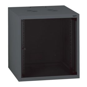   Legrand Rackszekrény - 19" fali kivitel (18U, 890x600x600, antracit, egyrekeszes, üvegajtós, készre szerelt, max. 54 kg)