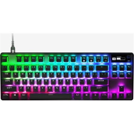 Steelseries Apex Pro TKL (2023) USB angol gaming OmniPoint Adjustable mechanikus billentyűzet fekete