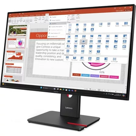 LENOVO-COM LENOVO Monitor - ThinkVision T27-40; 27,0" FHD 1920x1080 IPS, 16:9, 1500:1, 300cd/m2, 4ms, USB A-B-C, HDMI, DP, VGA
