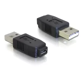   Delock Átalakító - 65029 (USB Micro A+B - USB-A 2.0, anya/apa, fekete)