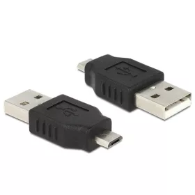   Delock Átalakító - 65036 (USB Micro-B -> USB-A 2.0, apa/anya, fekete)