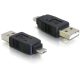 Delock USB-A 2.0 micro -> USB-A 2.0 M/M adapter fekete