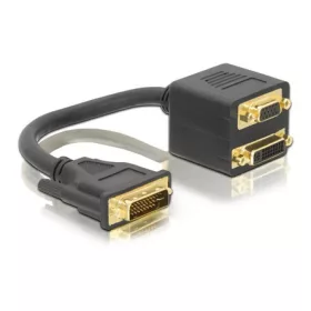   Delock ADA Delock 65052 DVI 29pin apa > DVI 29pin + VGA anya adapter