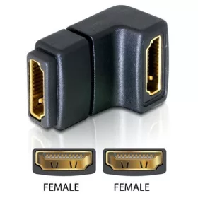   Delock ADA Delock 65075 HDMI anya > HDMI anya 90° lefelé hajlított adapter