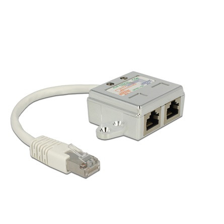 Delock ADA Delock 65224 1x RJ45 apa > 2x RJ45 anya (2x ISDN) port duplázó