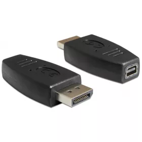   Delock Átalakító - 65237 (Displayport -> mini DisplayPortI 1.2, apa/anya, fekete)