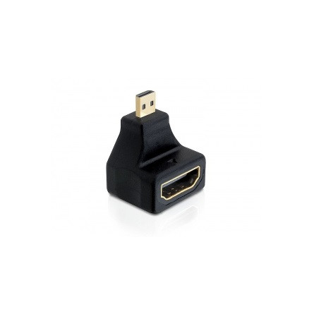 Delock ADA Delock 65270 High Speed HDMI micro D apa - A anya elforgatott adapter