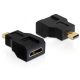 Delock ADA Delock 65271 mini C anya > micro D apa High Speed HDMI Ethernettel adapter