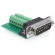 Delock ADA Delock 65275 Sub-D 15 pin Gameport apa > terminál blokk 16 pin