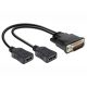Delock ADA Delock 65280 DMS-59 apa > 2 x HDMI anya adapter - 0,2m