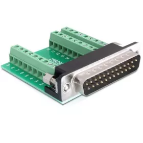   Delock ADA Delock 65318 Sub-D 25pin apa > Terminal Block 27pin adapter