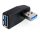 Delock ADA Delock 65341 USB 3.0 apa-anya vízszintesen 90°-ban forgatott adapter