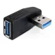 Delock ADA Delock 65341 USB 3.0 apa-anya vízszintesen 90°-ban forgatott adapter