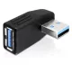Delock ADA Delock 65342 USB 3.0 apa-anya vízszintesen 270°-ban forgatott adapter
