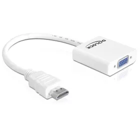   Delock Átalakító - 65346 (HDMI-A -> VGA, apa/anya, FullHD, fehér)