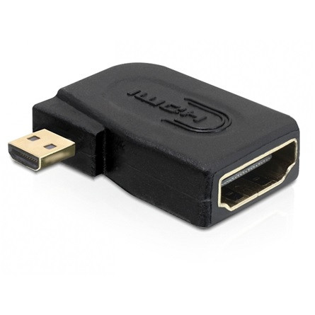 Delock ADA Delock 65352 nagy sebességű HDMI - micro D apa > A anya oldalra fordítva adapter