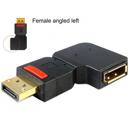 Delock ADA Delock 65377 Displayport apa > Displayport anya balra forgatott adapter