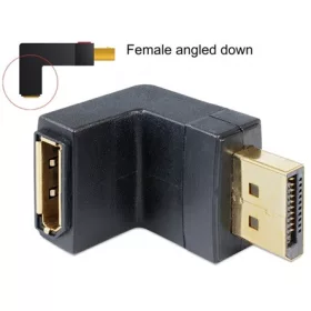   Delock ADA Delock 65382 Displayport apa > Displayport anya lefelé forgatott adapter