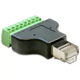   Delock ADA Delock 65389 RJ45 apa > Terminal Block 8pin 2részes adapter