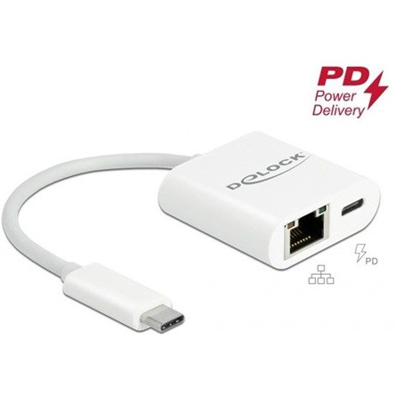 Delock 1Gb/s USB-C hálózati adapter +Power Delivery port