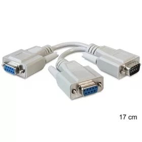   Delock ADA Delock 65403 soros Sub-D9 apa > 2 x anya adapter - 17cm