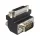 Delock ADA Delock 65425 DVI 24+5 pin anya > VGA 15 pin apa 90° forgatott adapter